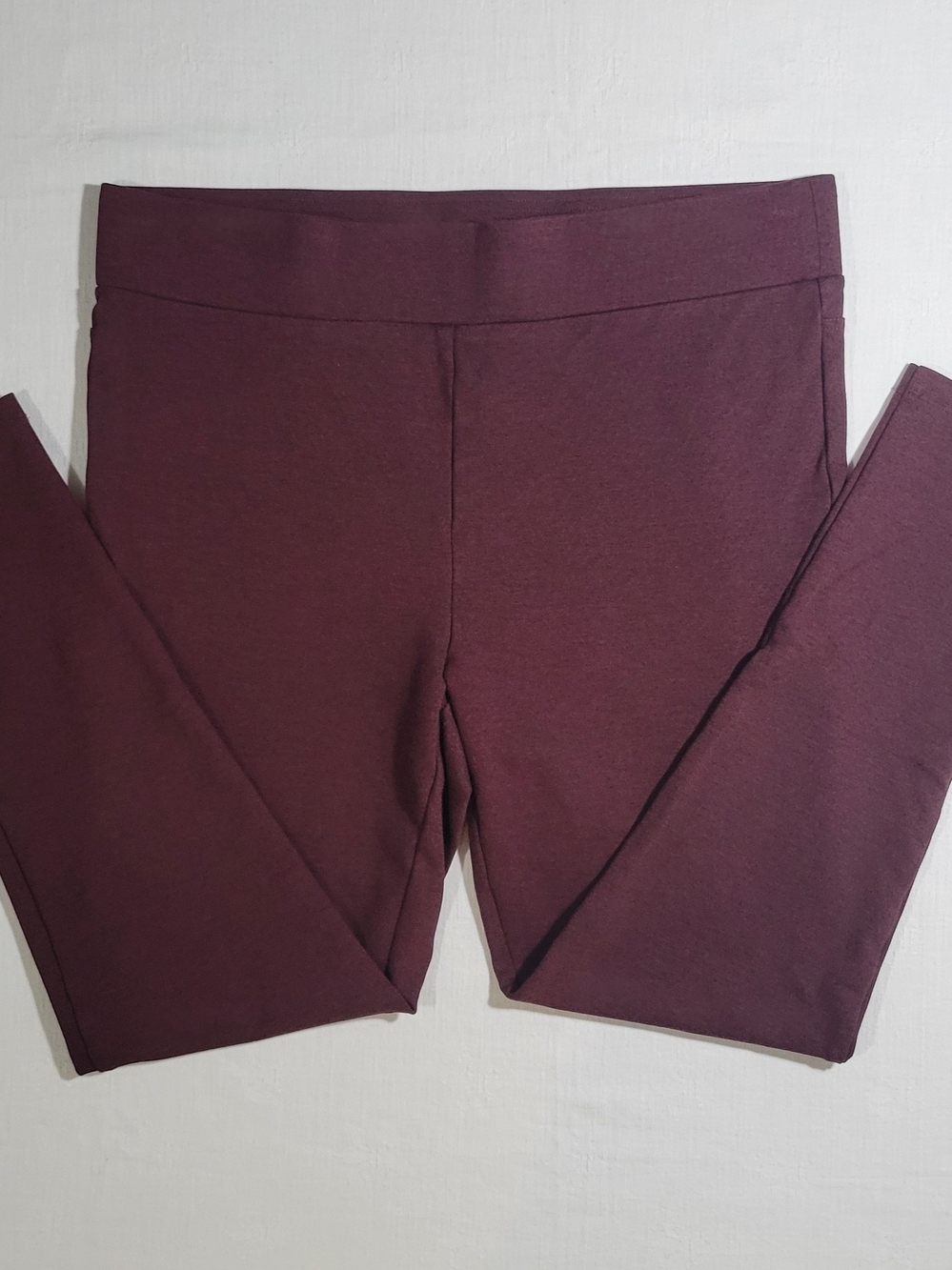 Loft (Women's L) High-Rise Stretch Leggings - Burgundy Cherry Cola Red